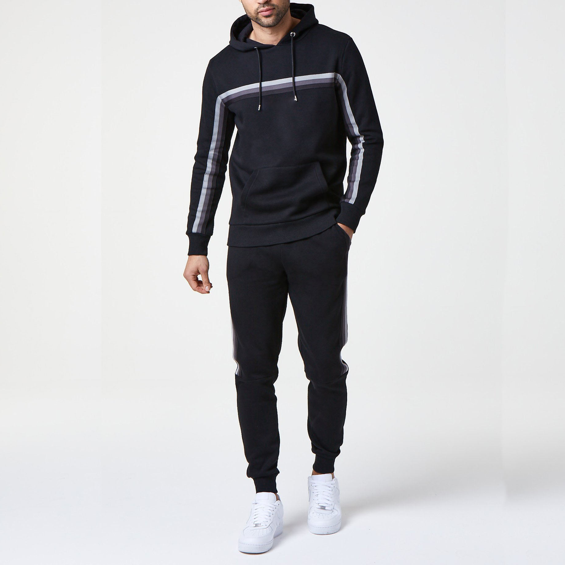 Top Trending Wholesale Men Streetwear Tracksuits Sale OEM Custom Made Logo Design 100% Cotton Breathable High Quality Custom