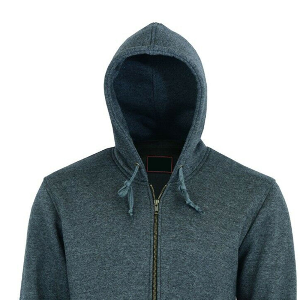 Casual Zipper Hoodie New Arrival Winter 100% Cotton Thermal Lightweight Solid Stonewashed Anti-Pilling Drawstring Customized